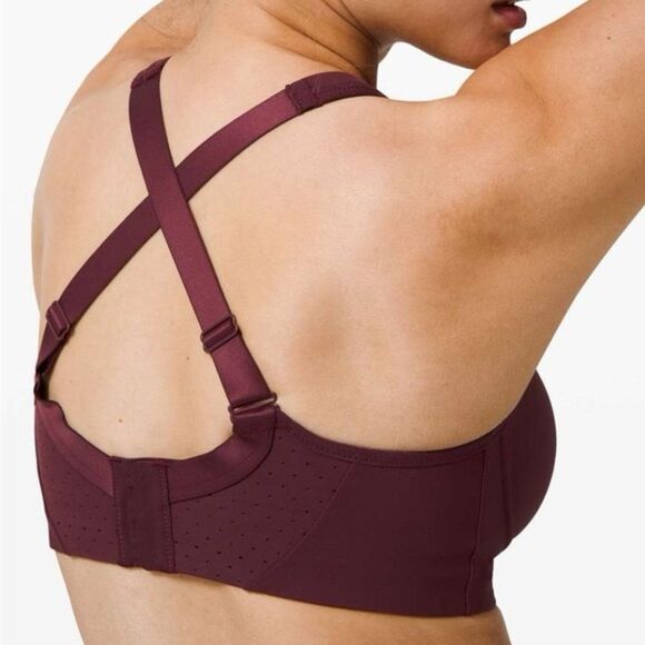 Lululemon Run Times Bra High Support in Burgundy Size 38DD - Picture 3 of 11